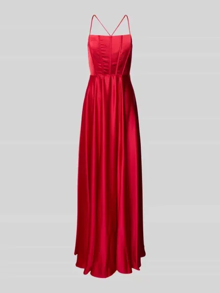 Sukienka wieczorowa z cienkimi ramiączkami Jake*s Cocktail czerwona