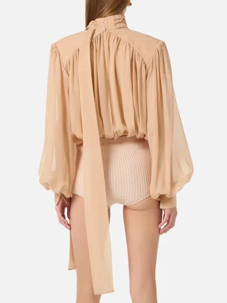 Боди Elisabetta Franchi бежевое