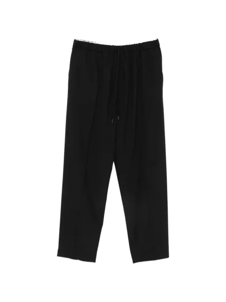 Pantaloni Mm6 Maison Margiela cu autograf cu cordon negru