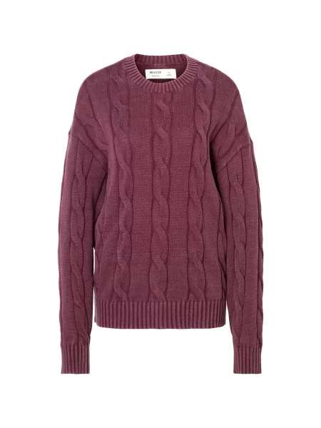 HOLLISTER Pulover burgundy roșu