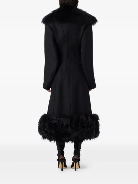 Palton de blană Blumarine negru