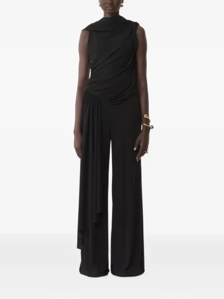 Salopetă Lanvin asimetrică drapată negru