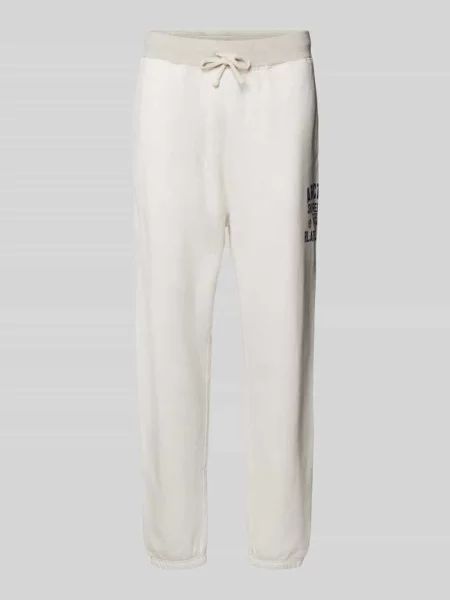 Spodnie dresowe o kroju regular fit z elastycznym pasem model ‘ATHLETIC’ Polo Ralph Lauren