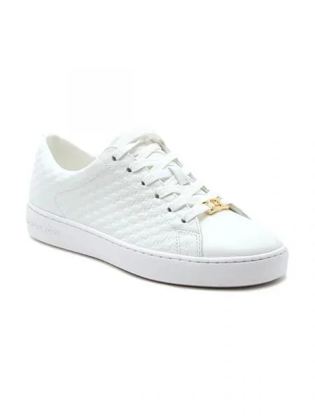 Teniși Michael Kors cu șireturi din dantelă alb