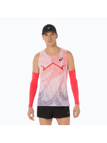 Tricou de alergare pentru bărbați ASICS Metaspeed Singlet flash red roșu