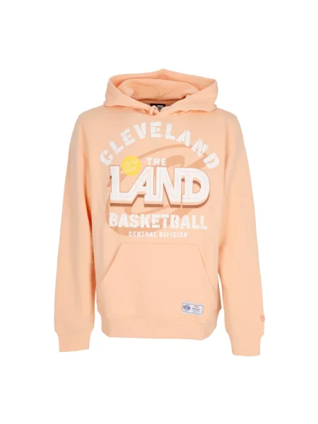 Bluza z kapturem New Era z kapturem pomarańczowa