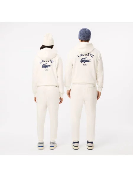 Lacoste Spodnie Dresowe Ze Zwężanymi Nogawkami niebieskie