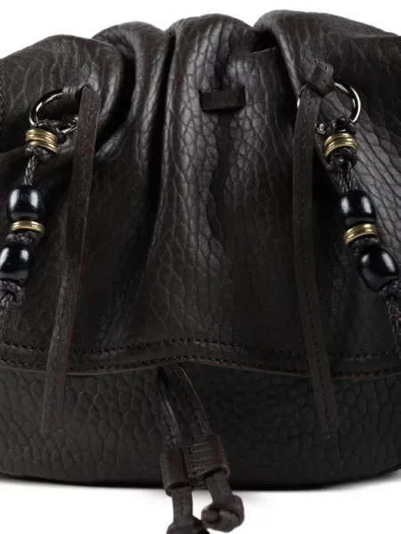 Τσάντα shopper Isabel Marant περιδέραιο καφέ