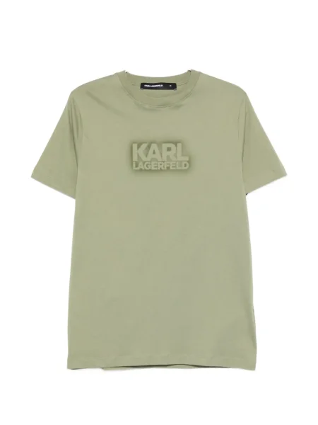 Tricou Karl Lagerfeld cu autograf verde