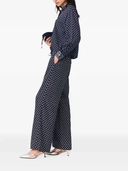 Pantaloni Maje cu imagine albastru