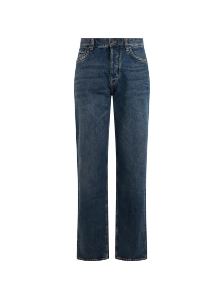 Blugi Emporio Armani cu strasuri cu 5 buzunare albastru