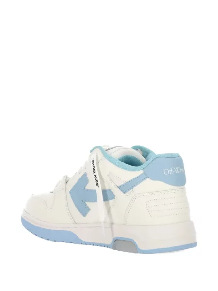 Sneakers Off-white με κορδόνια με δαντέλα λευκό
