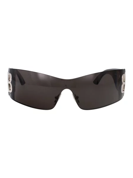 Lniane okulary przeciwsłoneczne Balenciaga szare