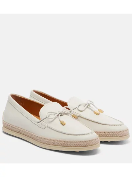 Pantofi loafer Tod's din piele alb