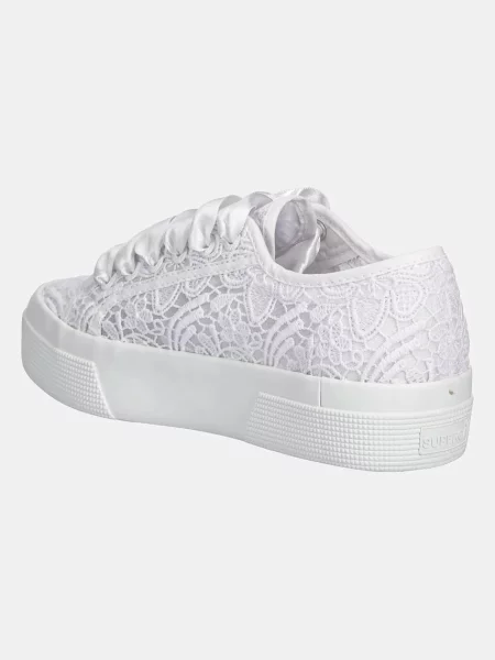 Tenisky Superga FLOWER MACRAME bílá