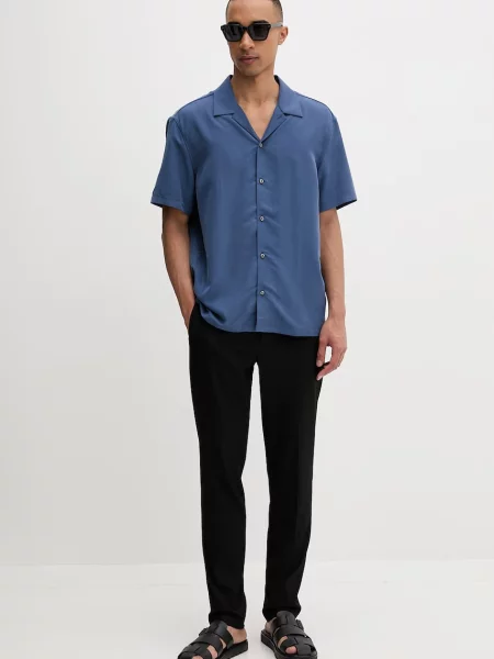 Calvin Klein srajca z modalom modra