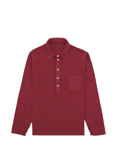 Tricou polo Fortela lung roșu