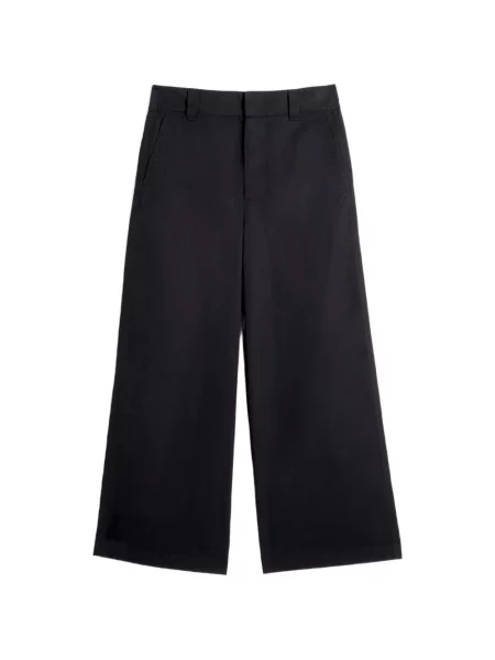 Pantaloni Lemaire cu talie înaltă negru