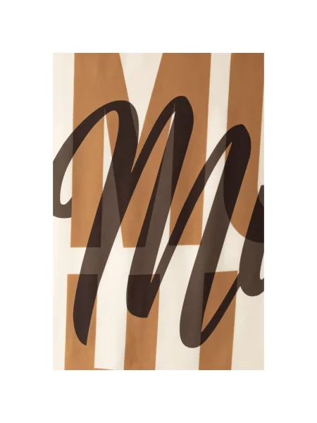 Moschino apaszka jedwabna beżowa