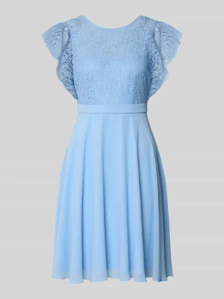 Sukienka koktajlowa z okrągłym dekoltem Jake*s Cocktail niebieska