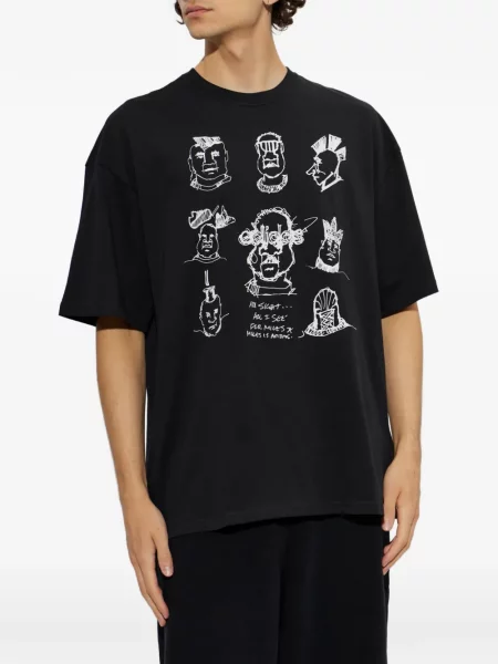 Decupat tricou Adidas cu imagine alergare gri