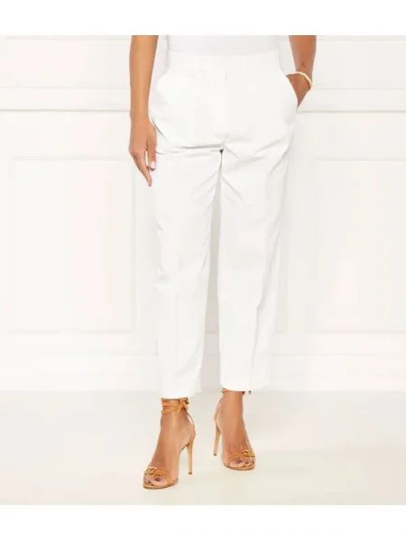 Michael Kors Pantaloni țigarete | Straight fit alb