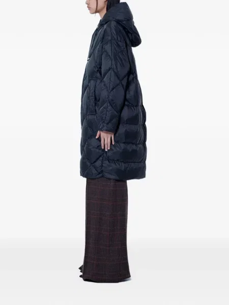 Palton Max Mara cu glugă albastru