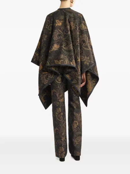 Жакардово яке Etro на цветя черно