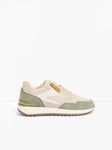 Sneakersy Dockers by Gerli ze wstawkami z siateczki szare