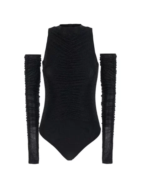 Body Twenty Fourhaitch cu volane negru