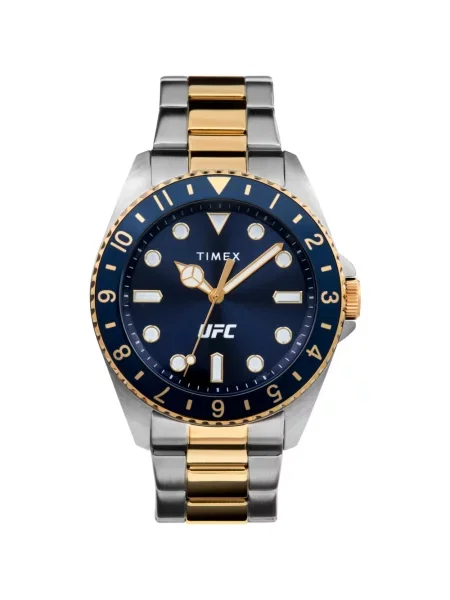 Lniany zegarek Timex szary