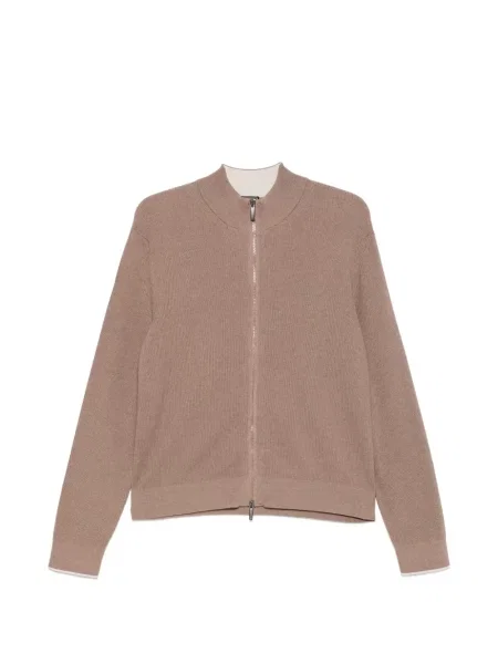 Cardigan Peserico tricotate maro