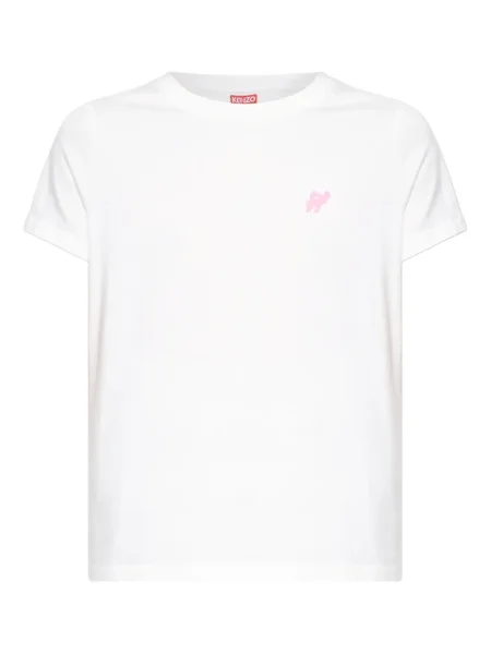 Tricou Kenzo cu broderie alb
