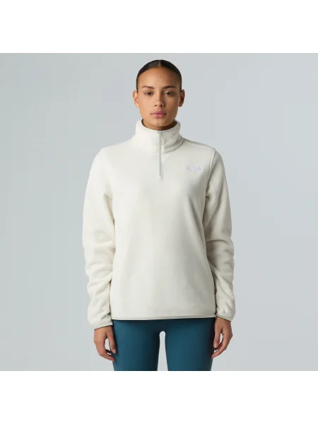 Bluză pentru femei The North Face Glacier Fleece Zip white dune alb