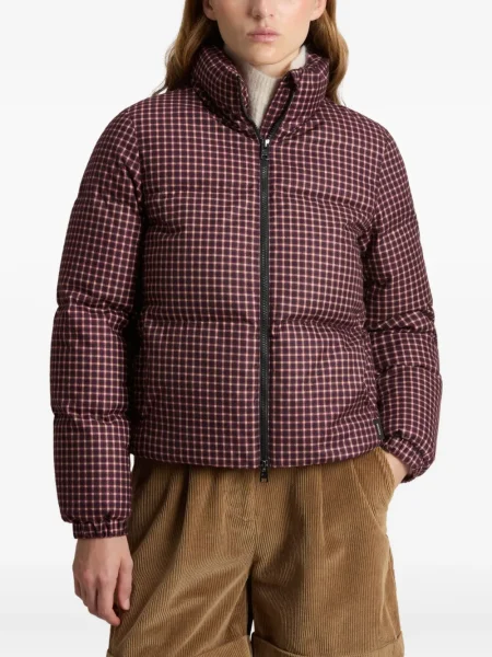 Geacă Woolrich în carouri roșu