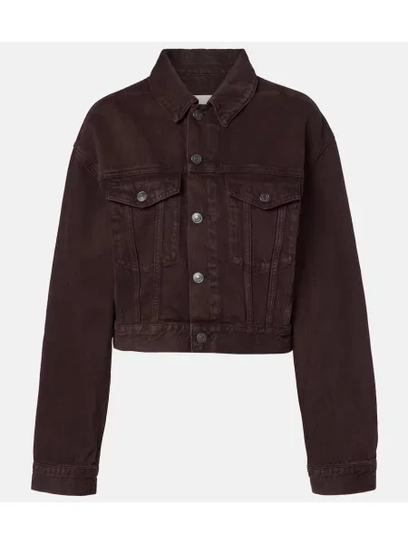 Geacă de blugi Agolde bordo