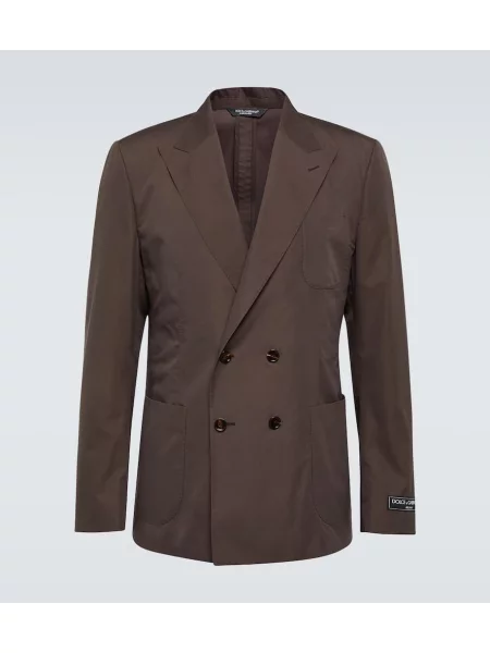 Svilen blazer Dolce&gabbana rjava