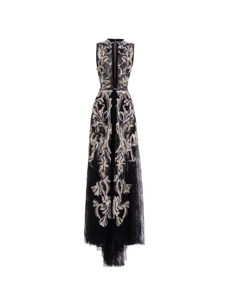 Rochie Saiid Kobeisy din dantelă negru