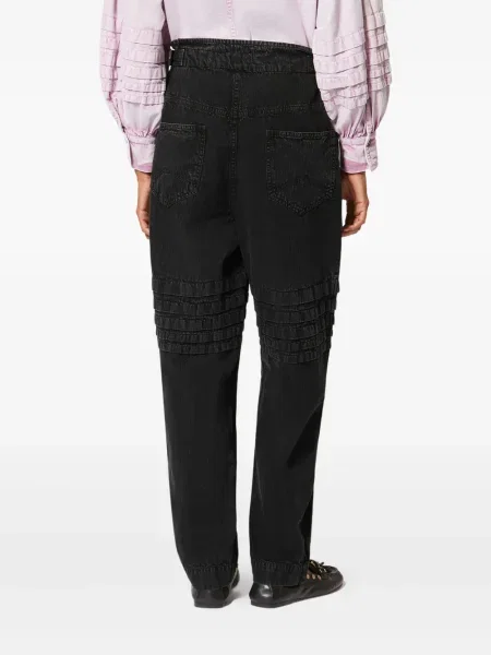Pantaloni Marant Etoile cu volane negru