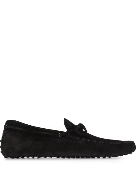Pantofi loafer Tod's cu funde din piele negru