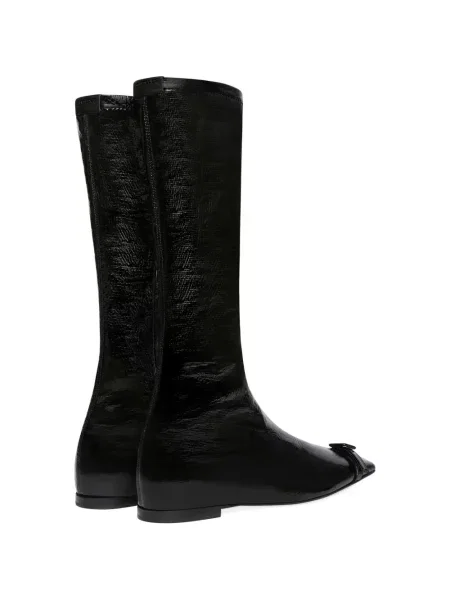 Botine Courreges fără toc negru