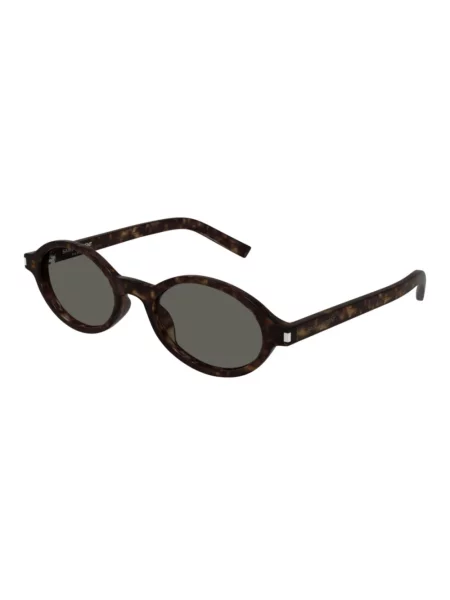 Saint Laurent okulary przeciwsłoneczne brązowy SL JEANNE czarne