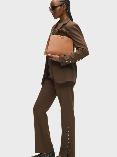 Брюки Karl Lagerfeld коричневые