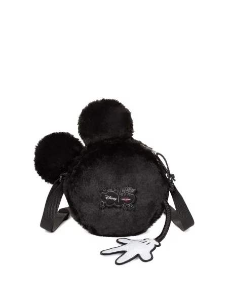 Geantă Eastpak cu blană negru