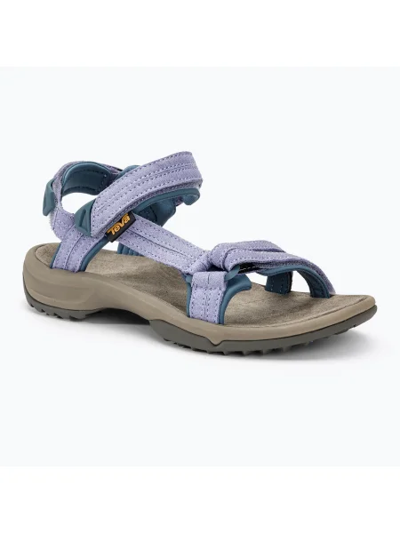 Дамски сандали Teva Terra Fi Lite Suede лилаво впечатление виолетово