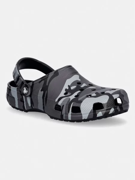 Sandale Crocs cu model camuflaj clasici gri