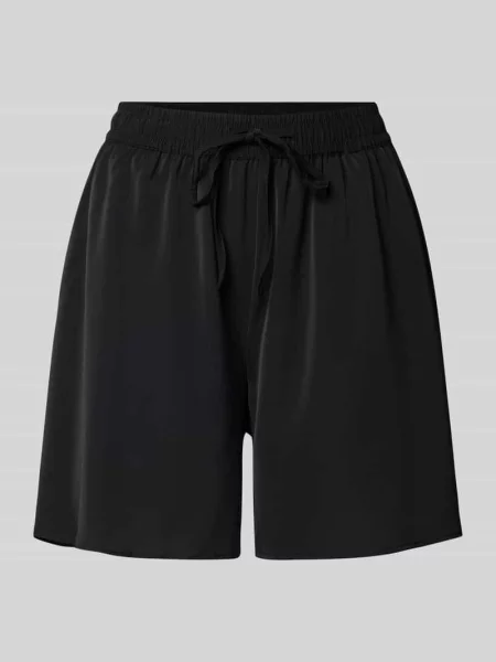 Szorty sportowe o kroju regular fit z tunelem model ‘FUA’ Pieces czarne