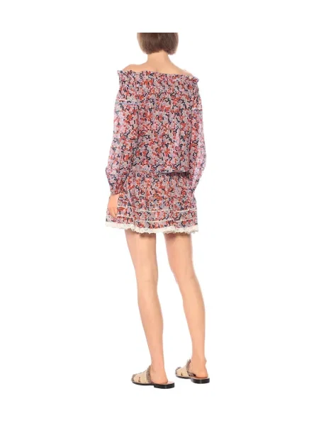 Bluză Poupette St Barth cu model floral roz