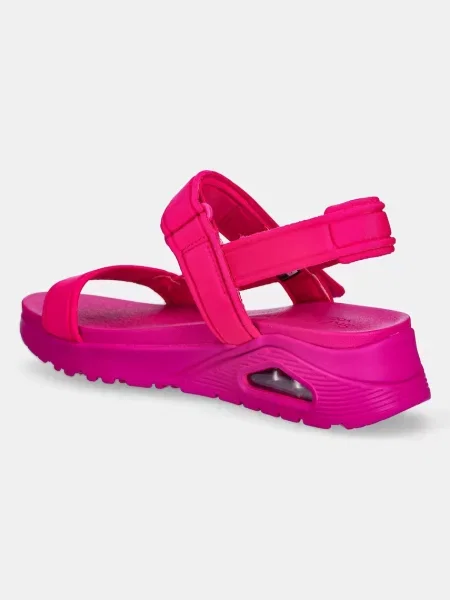 Sandály Skechers UNO na klínku růžová