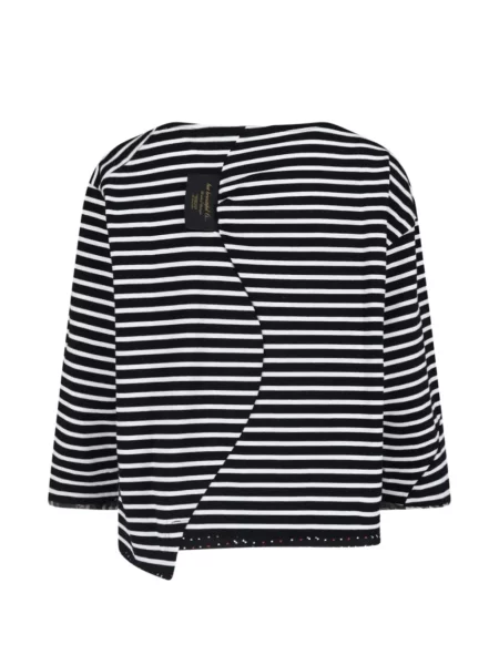 Lung tricou Undercover asimetric negru